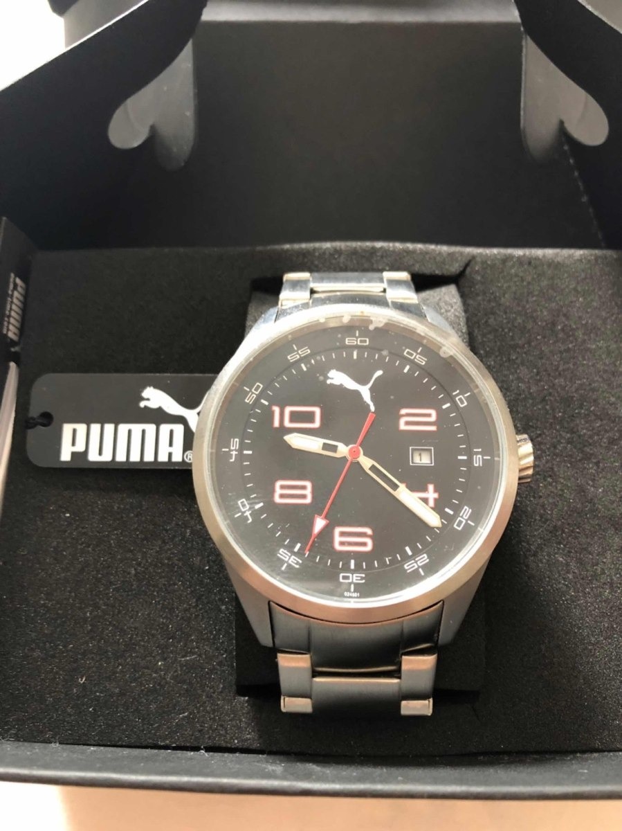 relogio puma stainless steel 805 take pole position