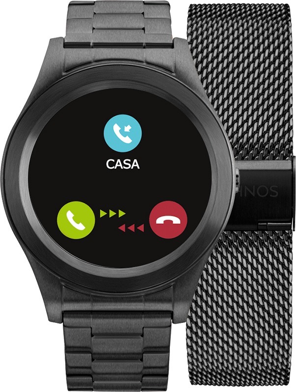 Relógio Smartwatch Technos Connect Sraf/4p + Pulseira Aço - R$ 1.199,00 em Mercado Livre