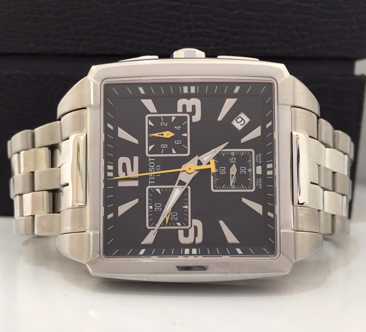 Relogio Tissot Crono Quadrado - Original !!! - T005.517-a - R$ 1.599,00 em Mercado Livre