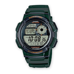Reloj Casio Ae-1000w-3a  Para Hombre  Verde  Ultuima