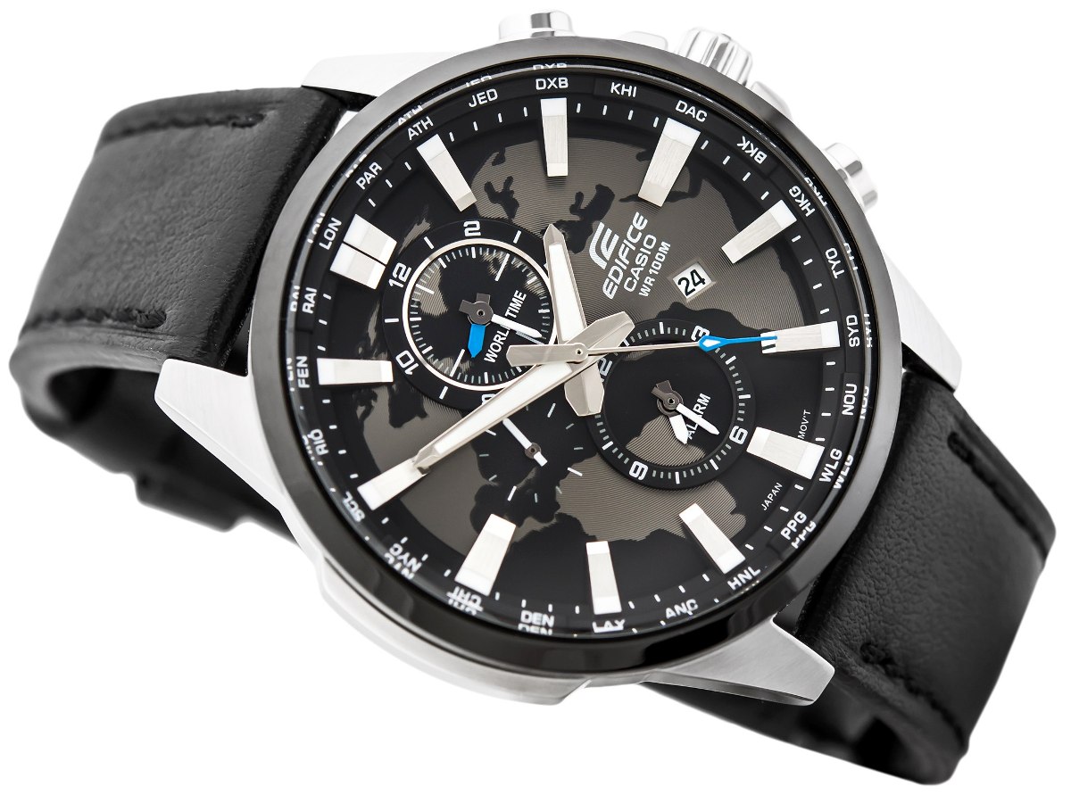 Reloj Casio Edifice Efr 303l 1av Correa Cuero 100 Nuevo S 379 00 En Mercado Libre