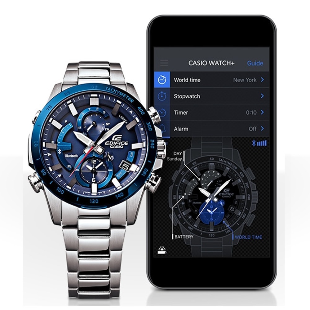 Hombre Casio Reloj BluetoothSolar Eqb 900d cronoLuzAce DI29YHWE