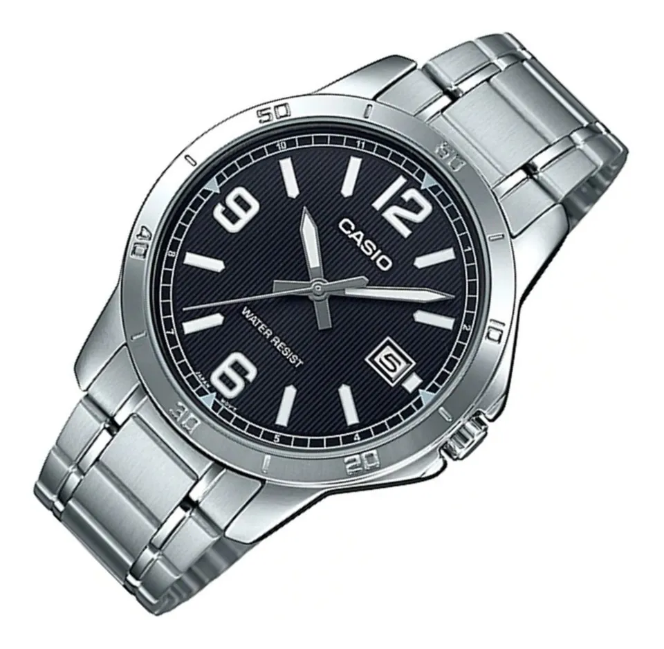 WATCHITO | Reloj Casio Hombre Mtp-v004d-1b2, Acero, Fechador - $ 899.00