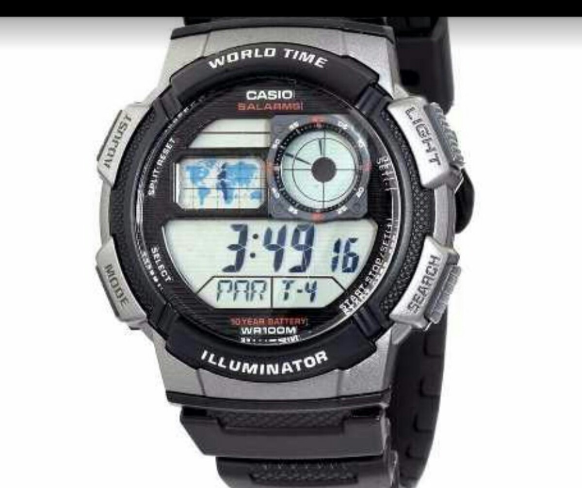 Reloj Casio Illuminator Ae100w 100% Original - Bs. 0,27 en Mercado Libre