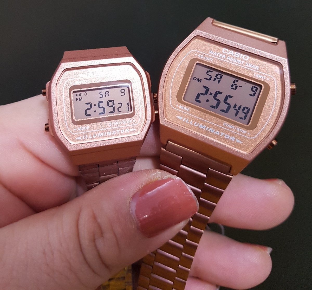 Reloj Casio Mini Rosa Mate Vintange Dama Retro Envio Gratis - $ 399.00 en Mercado Libre