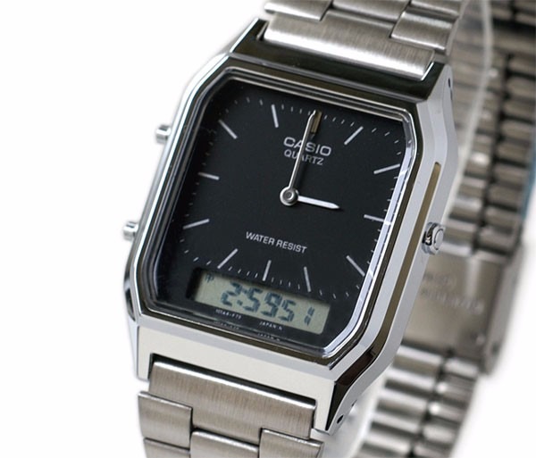 Reloj Casio Original Aq230 Plateado - $ 719.00 en Mercado Libre