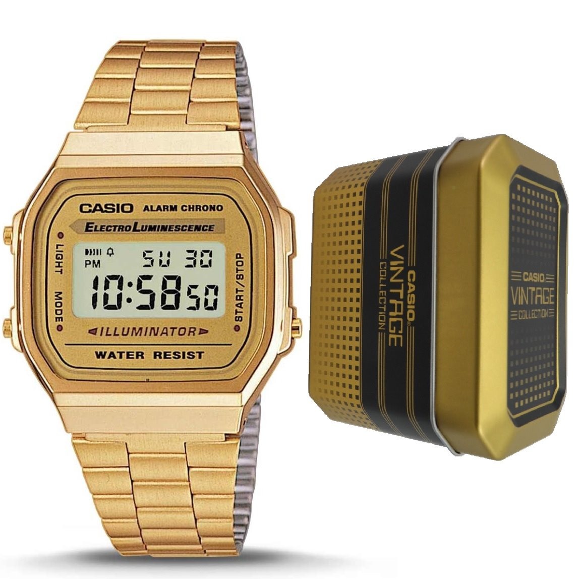 Reloj Casio Retro Dorado Vintage A168wg-9w Original Unisex* - $ 1,289.00 en Mercado Libre