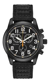 Reloj Citizen Eco-drive Caballero Negro Militar 61214 - S022