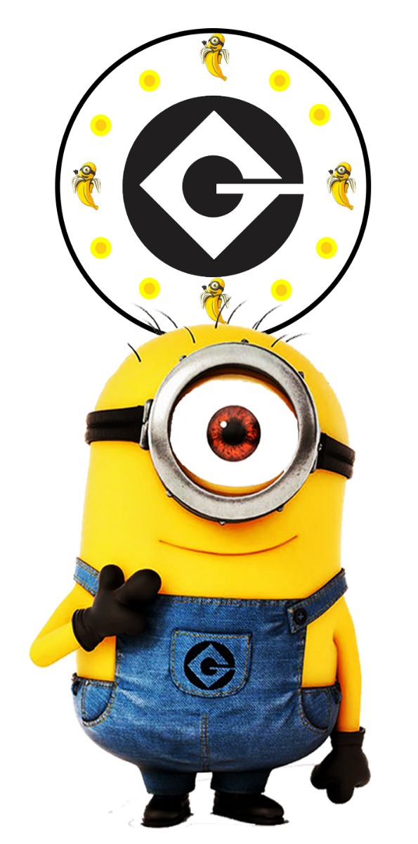 reloj de minions con movimiento en el ojo en mdf y resina 36 000