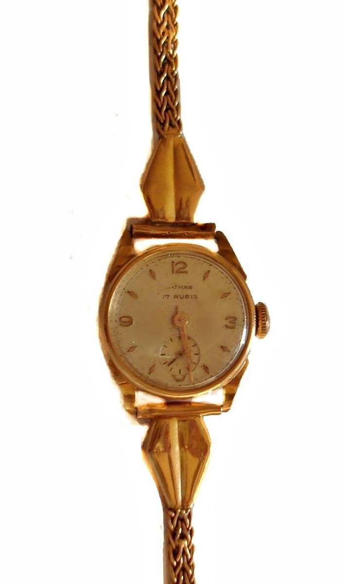 Reloj De Oro 18 K Macizo 17 Rubíes De Dama 995 000 En Mercado Libre