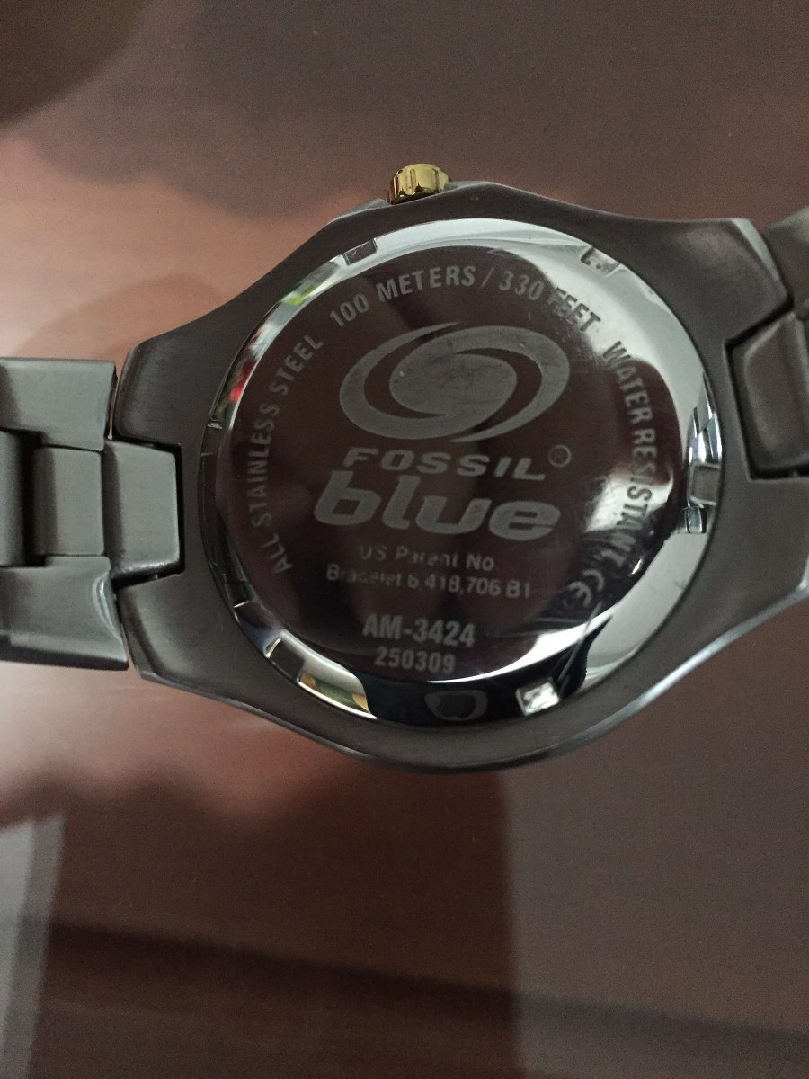 reloj fossil hombre blue