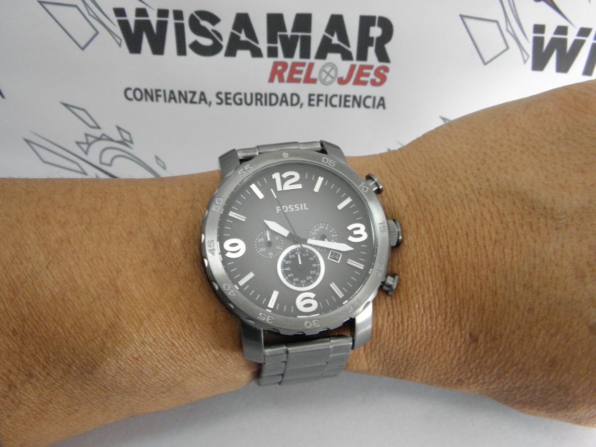 reloj fossil hombre cronógrafo jr1437 original 100%