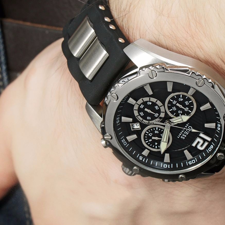 Cronografo Malla Reloj Carcasa Combinada Guess W0167g1 Acero XTOZiuwPk