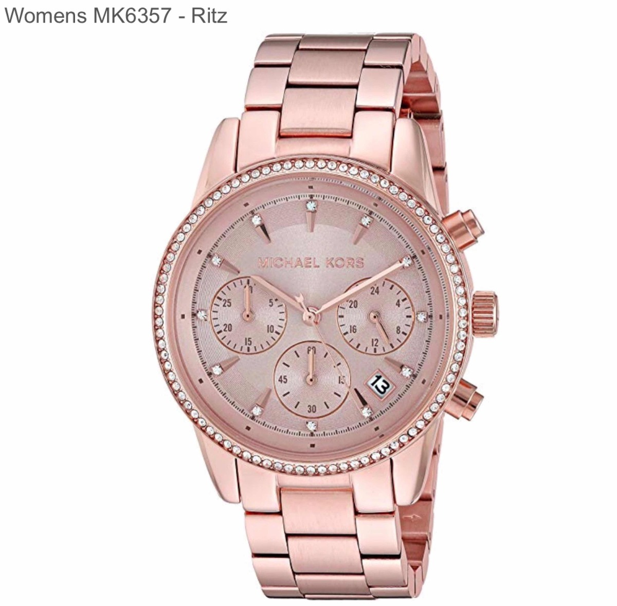 Rosado Michael Color Reloj Kors Oro Cristales5 250 Con 00 7fgIbyY6v