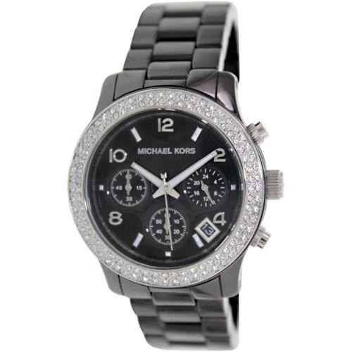 Mk5190 Kors Michael Para Correa Reloj Negro Mujer wOkN80XnP