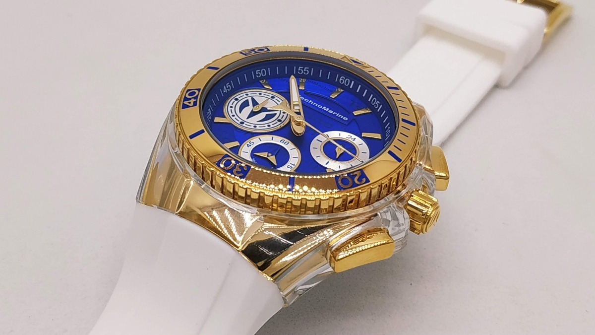 Reloj Mujer Technomarine Cruise Dorado Dial Azul 118135 ...