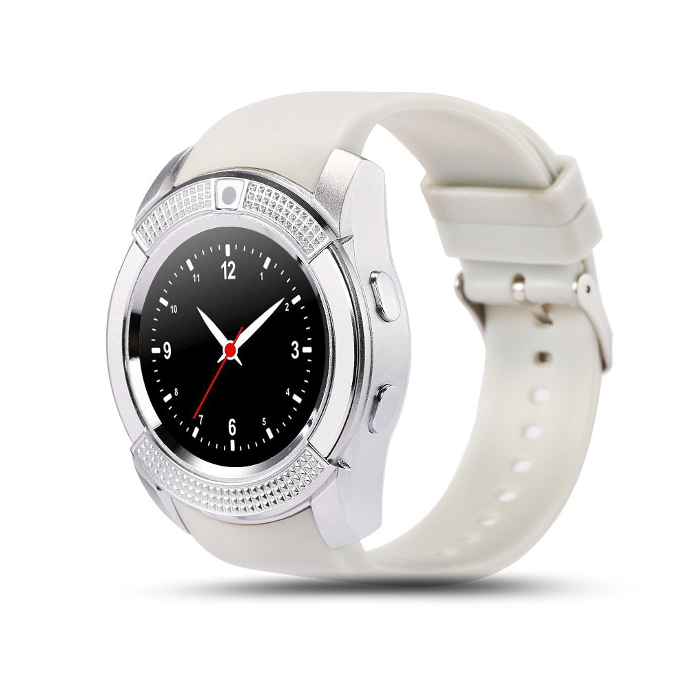 Reloj Smartwatch V8 Sim Camara Micro Sd Blanco - $ 409.00 en Mercado Libre