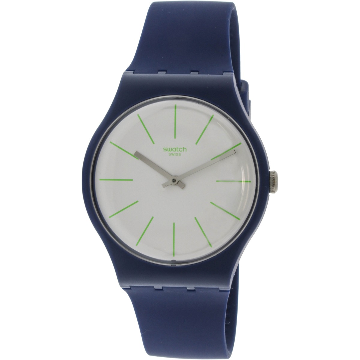Suizo Bluesounds Wnnovm80 Swatch De Silicona Cuarzo Suon127 Reloj P8wkNX0nO