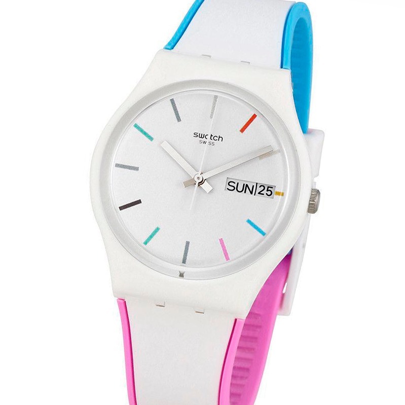30m Wr Suizo Silicona Reloj Swatch Edgyline Gw708 rhdsCQt