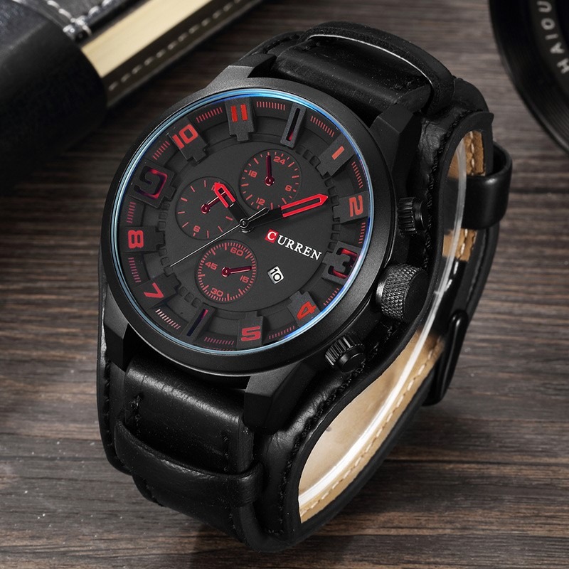 Relojes Hombre Militar Sport Analogo Brazalere Pulsera Piel