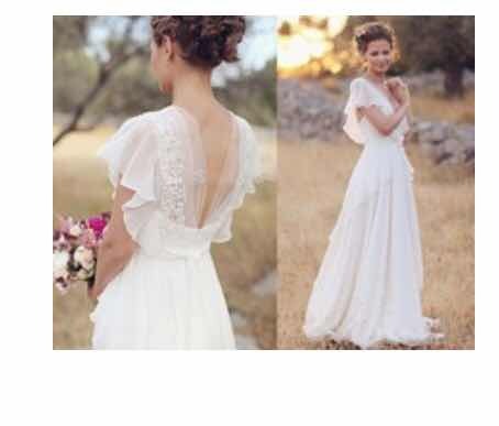remate vestido de novia hippie ligero economico boda civil