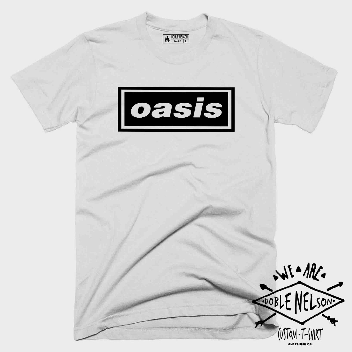 Oasis Camiseta Remera Hombre Doble Nelson Rock yIY6g7vfbm