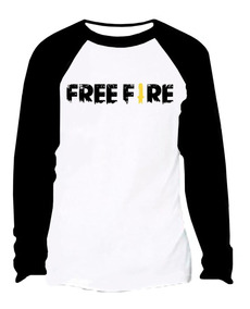 Remera Manga Larga Freefire Para Chicos - nike ice and fire t shirt roblox