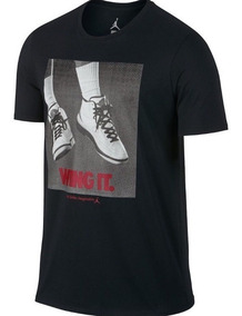 remera nike air negra