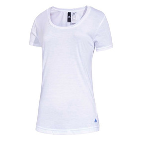 remera adidas mujer blanca