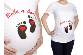 remeras personalizadas embarazadas