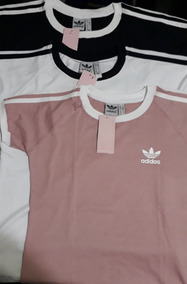 remeras cortas de adidas para mujer