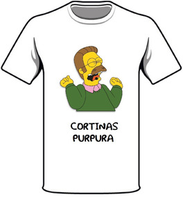 Remeras Sublimadas Purpura Simpsons Ned Flanders Cortinas NO0vm8nw
