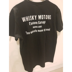 Remeras Whisky Motors Custom Garage Café Racer Unisex