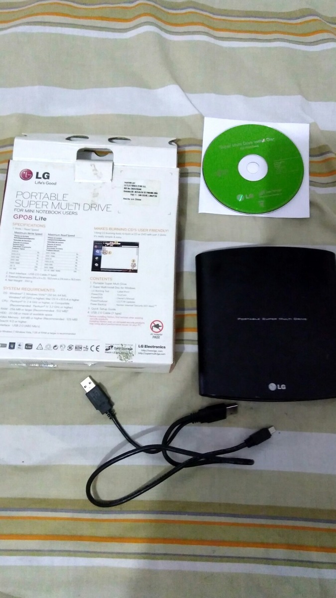 DOWNLOAD DRIVER: LG PORTABLE SUPER MULTI DRIVE GP08 LITE LG PORTABLE SUPER MULTI DRIVE GP08 LITE WINDOWS 8 DRIVER