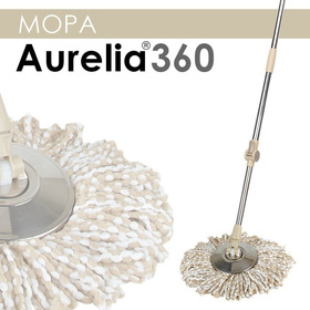 Repuesto De Mopa / Lampazo /trapeador Mopa+palo+disco Aurelia 1.60 Mts