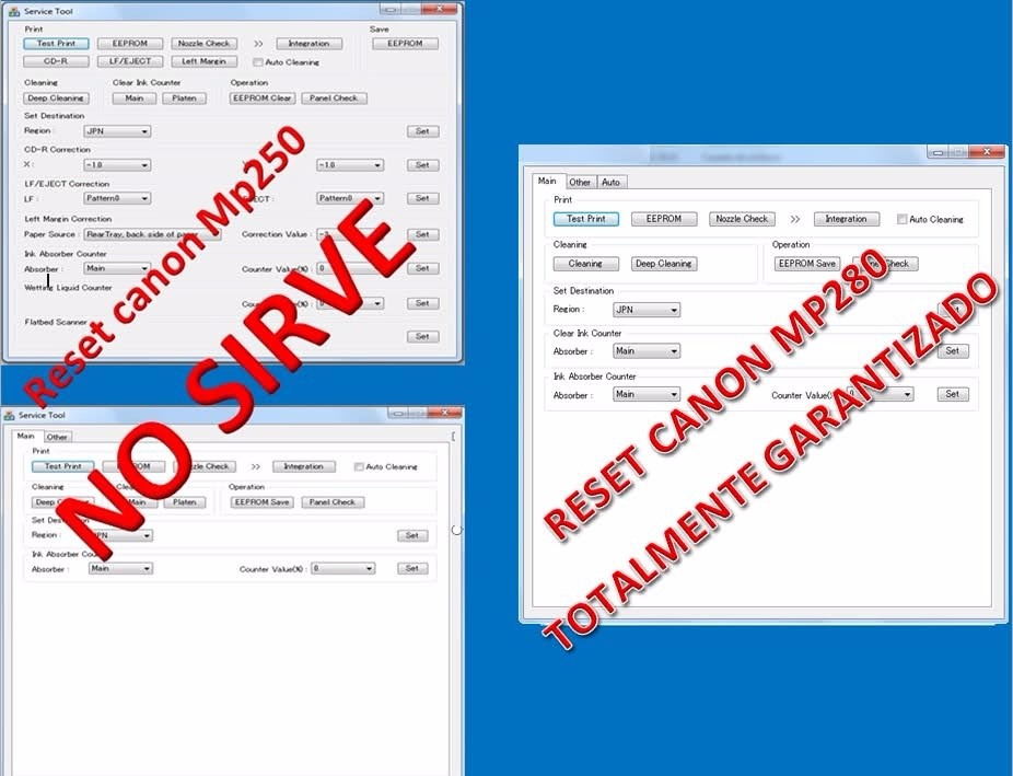 Descargar Programa Para Resetear Canon Mp250
