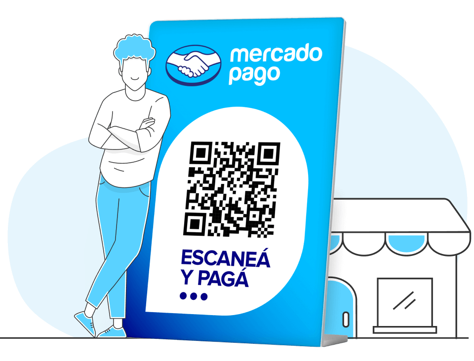 Kit QR oficial Mercado Pago.