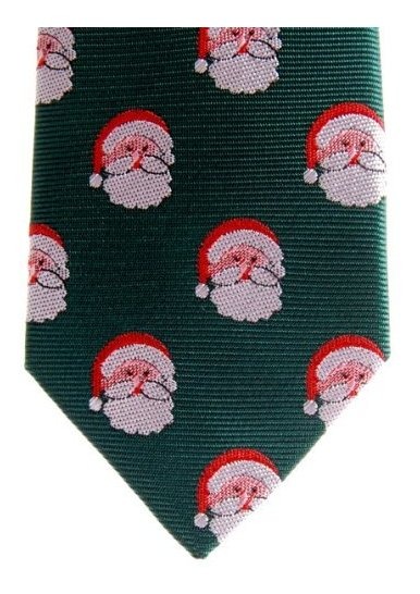 Retreez Christmas Santa Claus Woven Pre-tied Boys Tie Various Colors