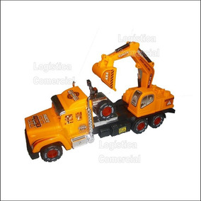 Camion Gandola Juguete Niño 22834 Retrocavadora Construccion Yfbg76y