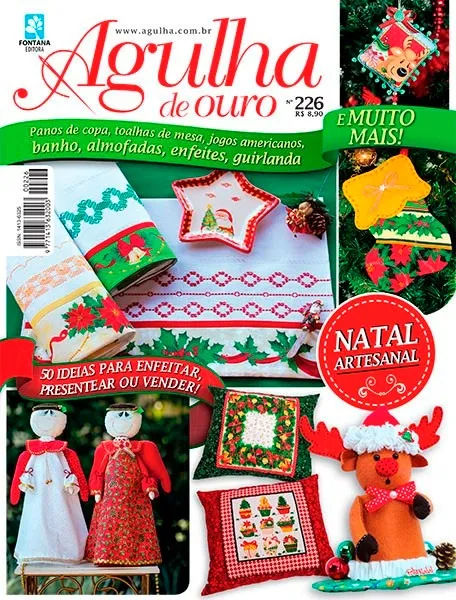 Revistas Agulha De Ouro Natal Artesanal Guirlanda C/ Receita Revistas Agulha De Ouro Natal Artesanal Guirlanda C/ Receita