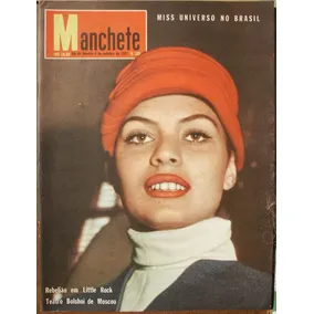 Manchete 1957 - Miss / Mara Rúbia / Bienal / Morango