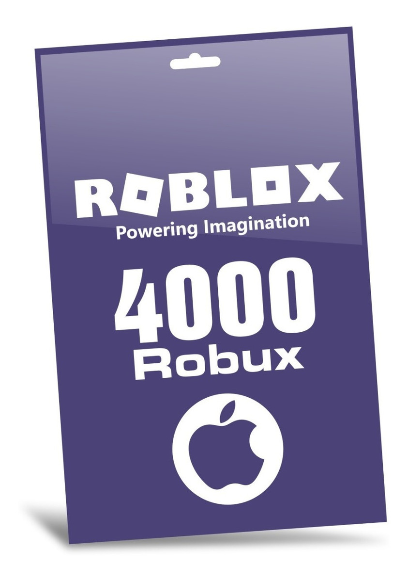 Roblox 4000 Robux Ios Appstore Game Card Envio Digital 215 600