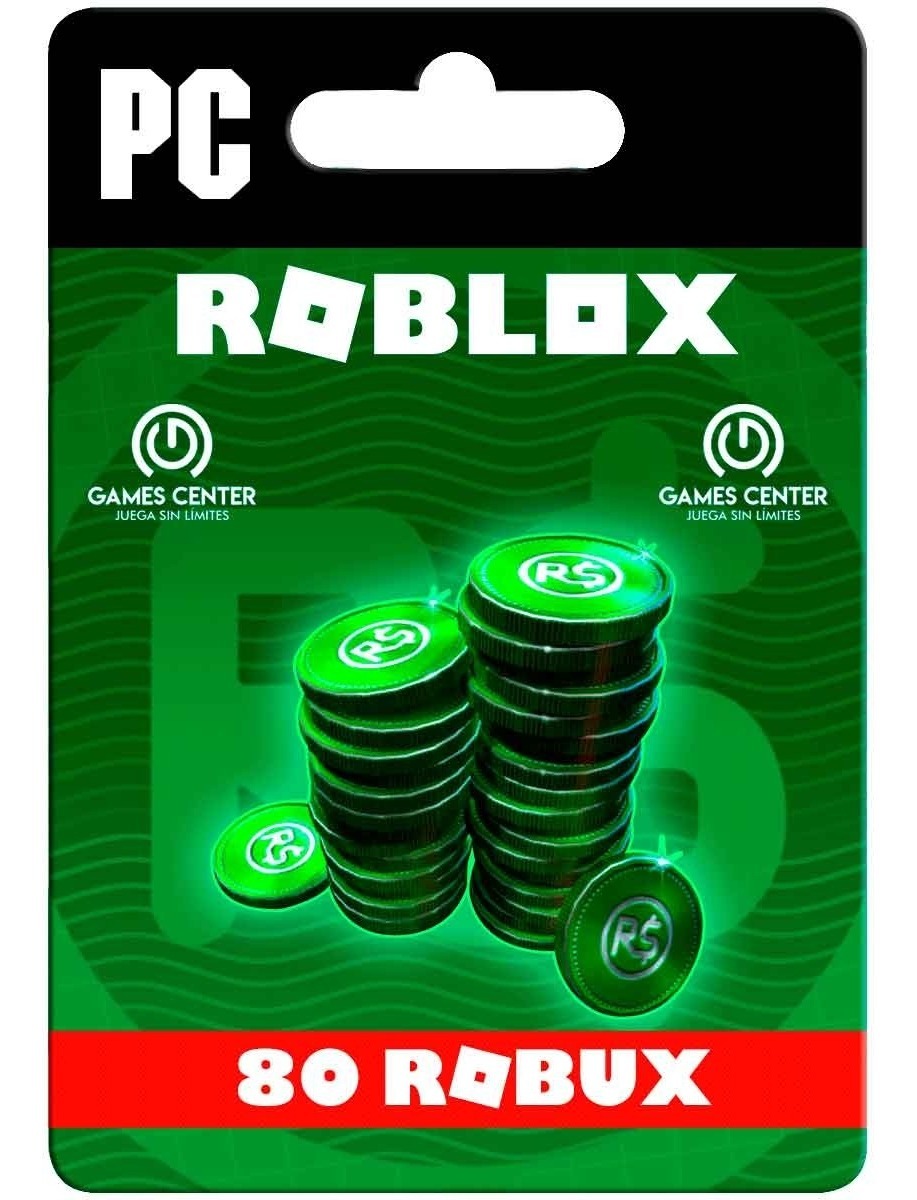 Roblox 80 Robux Pc Global Gcp S 4 99 En Mercado Libre