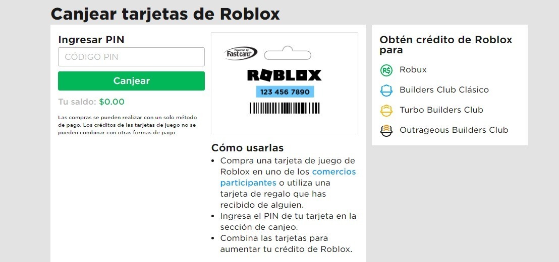 Roblox 800 Robux Gift Card 11 000 En Mercado Libre