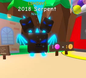 Roblox Bubble Gum Simulator Pet 2018 Serpent Shiny Robux - gear 4th snake man roblox