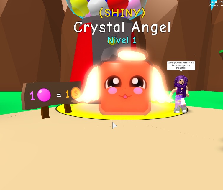 Roblox Bubble Gum Simulator Pets Crystal Angel Shiny Robux - www robux party com
