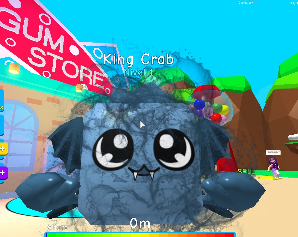 Roblox Bubble Gum Simulator Pets King Crab Robux - how to run 2 roblox games at once roblox free robux 2019 pc