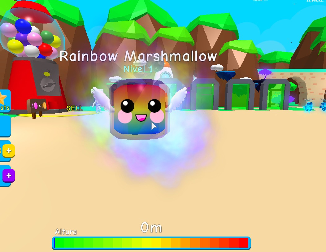 Roblox Bubble Gum Simulator Pets Rainbow Marshmallow Robux - bubble gum simulator update roblox