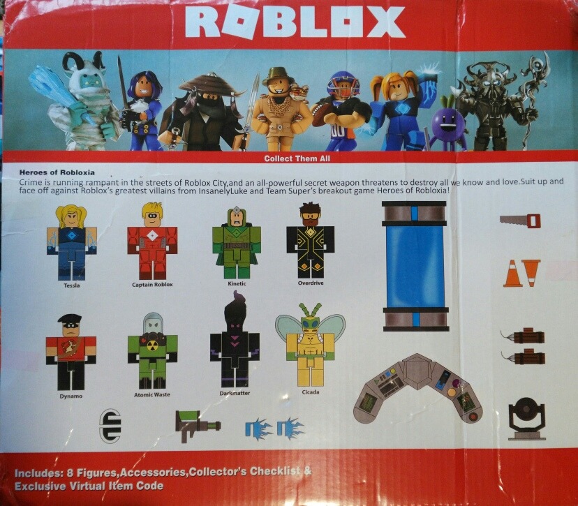 Roblox Heroes De Robloxia X8 Munecos Y Acc Decoracion Tortas