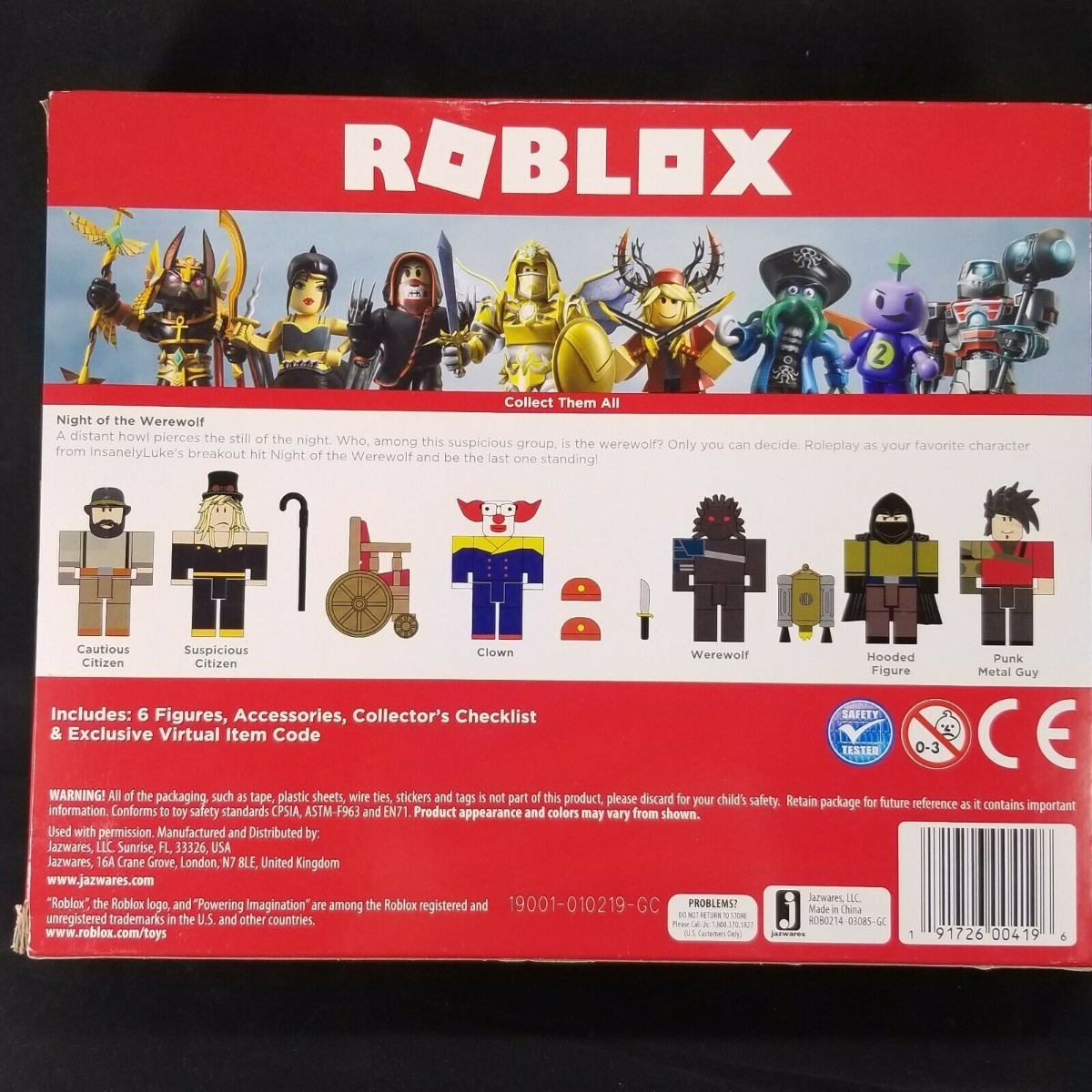 Roblox Citizens Of Roblox Six Figure Pack Brand New - roblox redwood prison robber minifigure no code no packaging